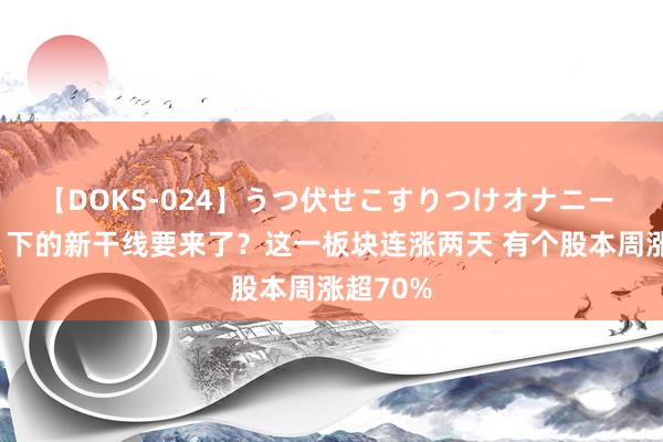 【DOKS-024】うつ伏せこすりつけオナニー “地量”下的新干线要来了？这一板块连涨两天 有个股本周涨超70%