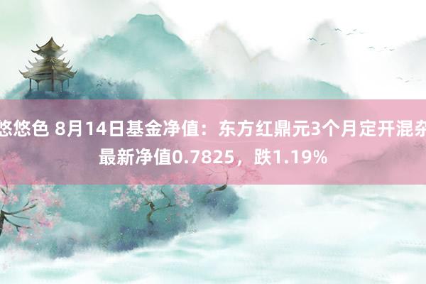 悠悠色 8月14日基金净值：东方红鼎元3个月定开混杂最新净值0.7825，跌1.19%