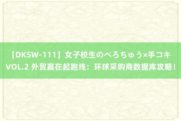 【DKSW-111】女子校生のべろちゅう×手コキ VOL.2 外贸赢在起跑线：环球采购商数据库攻略！