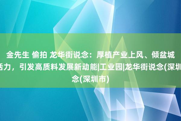 金先生 偷拍 龙华街说念：厚植产业上风、倾盆城区活力，引发高质料发展新动能|工业园|龙华街说念(深圳市)